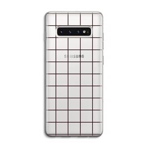CaseCompany Rooster: Samsung Galaxy S10 4G Transparant Hoesje