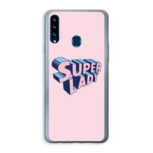 CaseCompany Superlady: Samsung Galaxy A20s Transparant Hoesje