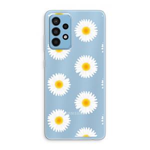 CaseCompany Margrietjes: Samsung Galaxy A52 Transparant Hoesje