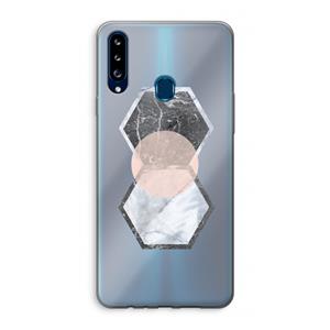 CaseCompany Creatieve toets: Samsung Galaxy A20s Transparant Hoesje