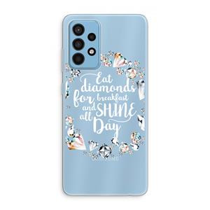 CaseCompany Diamonds: Samsung Galaxy A52 Transparant Hoesje