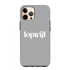 CaseCompany Topwijf Grijs Wit: iPhone 12 Pro Max Tough Case