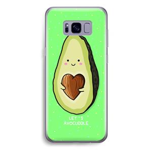 CaseCompany Avocuddle: Samsung Galaxy S8 Plus Transparant Hoesje