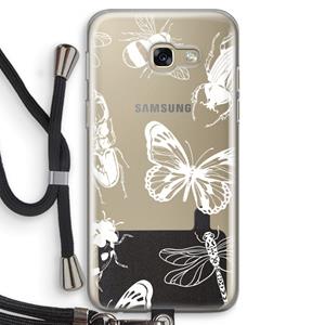 CaseCompany Tiny Bugs: Samsung Galaxy A5 (2017) Transparant Hoesje met koord