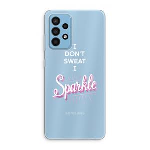 CaseCompany Sparkle quote: Samsung Galaxy A52 Transparant Hoesje