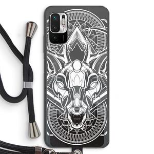 CaseCompany Oh Deer: Xiaomi Redmi Note 10 5G Transparant Hoesje met koord