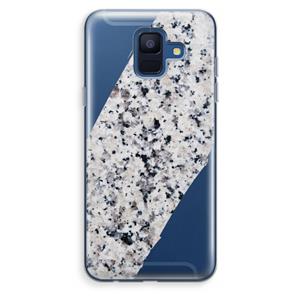 CaseCompany Gespikkelde marmer: Samsung Galaxy A6 (2018) Transparant Hoesje