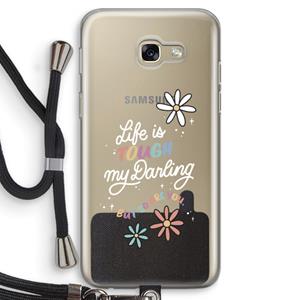 CaseCompany Tough Life: Samsung Galaxy A5 (2017) Transparant Hoesje met koord