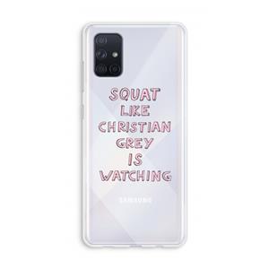 CaseCompany Christian Grey: Galaxy A71 Transparant Hoesje