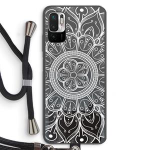 CaseCompany Roses Are Red: Xiaomi Redmi Note 10 5G Transparant Hoesje met koord