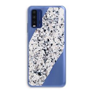 CaseCompany Gespikkelde marmer: Xiaomi Redmi 9T Transparant Hoesje