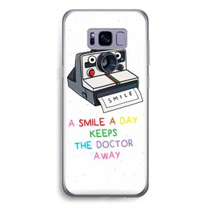 CaseCompany Smile: Samsung Galaxy S8 Plus Transparant Hoesje