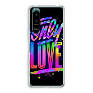 CaseCompany Only Love: Sony Xperia 5 III Transparant Hoesje