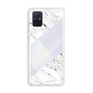 CaseCompany Biggest stripe: Galaxy A71 Transparant Hoesje