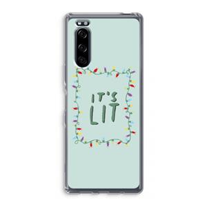 CaseCompany It's Lit: Sony Xperia 5 Transparant Hoesje