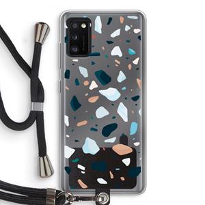 CaseCompany Terrazzo N°13: Samsung Galaxy A41 Transparant Hoesje met koord