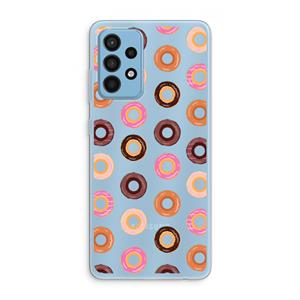 CaseCompany Donuts: Samsung Galaxy A52 Transparant Hoesje