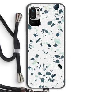 CaseCompany Terrazzo N°2: Xiaomi Redmi Note 10 5G Transparant Hoesje met koord