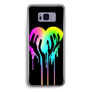 CaseCompany Hold My Heart: Samsung Galaxy S8 Plus Transparant Hoesje