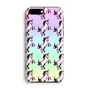 CaseCompany Musketon Unicorn: iPhone 8 Plus Volledig Geprint Hoesje