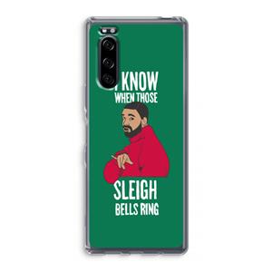 CaseCompany Sleigh Bells Ring: Sony Xperia 5 Transparant Hoesje