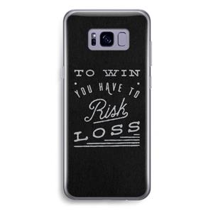 CaseCompany Risk loss: Samsung Galaxy S8 Plus Transparant Hoesje