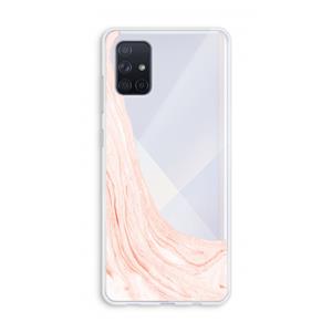 CaseCompany Peach bath: Galaxy A71 Transparant Hoesje