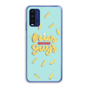 CaseCompany Always fries: Xiaomi Redmi 9T Transparant Hoesje