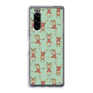 CaseCompany Gymboys: Sony Xperia 5 Transparant Hoesje