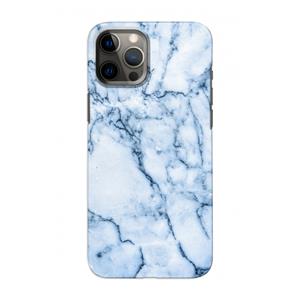 CaseCompany Blauw marmer: Volledig geprint iPhone 12 Hoesje