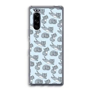 CaseCompany Poezen: Sony Xperia 5 Transparant Hoesje
