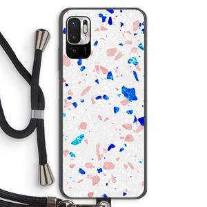 CaseCompany Terrazzo N°6: Xiaomi Redmi Note 10 5G Transparant Hoesje met koord