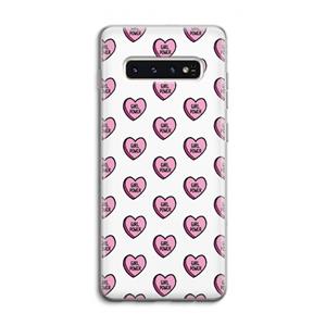CaseCompany GIRL POWER: Samsung Galaxy S10 4G Transparant Hoesje