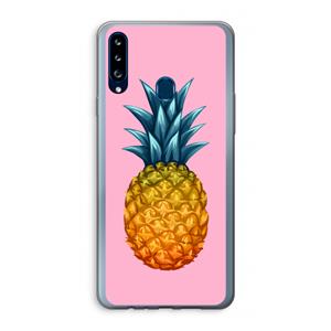 CaseCompany Grote ananas: Samsung Galaxy A20s Transparant Hoesje