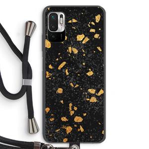 CaseCompany Terrazzo N°7: Xiaomi Redmi Note 10 5G Transparant Hoesje met koord