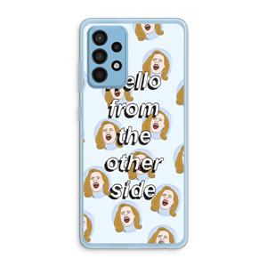 CaseCompany Hello: Samsung Galaxy A52 Transparant Hoesje