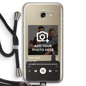CaseCompany Music Player: Samsung Galaxy A5 (2017) Transparant Hoesje met koord