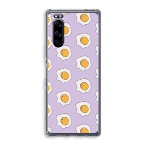 CaseCompany Bacon to my eggs #1: Sony Xperia 5 Transparant Hoesje