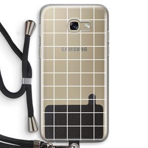 CaseCompany Rooster 2: Samsung Galaxy A5 (2017) Transparant Hoesje met koord