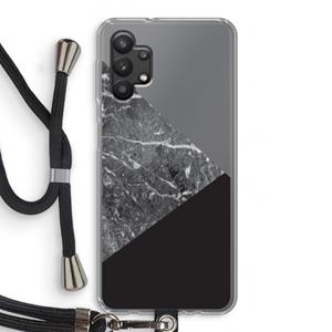 CaseCompany Combinatie marmer: Samsung Galaxy A32 5G Transparant Hoesje met koord