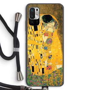 CaseCompany Der Kuss: Xiaomi Redmi Note 10 5G Transparant Hoesje met koord