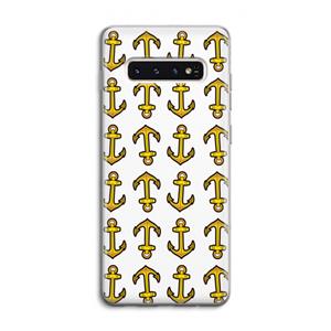 CaseCompany Musketon Anchor: Samsung Galaxy S10 4G Transparant Hoesje