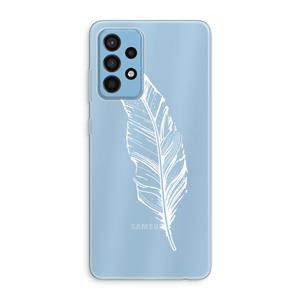CaseCompany Pluim: Samsung Galaxy A52 Transparant Hoesje