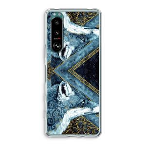 CaseCompany Golden Fox: Sony Xperia 5 III Transparant Hoesje