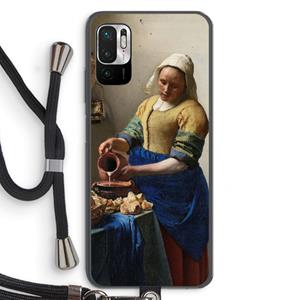 CaseCompany The Milkmaid: Xiaomi Redmi Note 10 5G Transparant Hoesje met koord