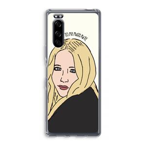 CaseCompany Mary Kate: Sony Xperia 5 Transparant Hoesje