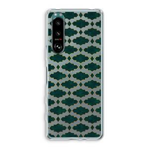 CaseCompany Moroccan tiles: Sony Xperia 5 III Transparant Hoesje