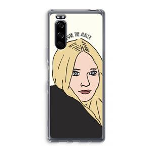 CaseCompany Ashley: Sony Xperia 5 Transparant Hoesje