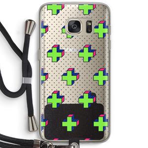 CaseCompany 8-bit N°10: Samsung Galaxy S7 Transparant Hoesje met koord