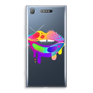 CaseCompany Lip Palette: Sony Xperia XZ1 Transparant Hoesje